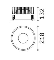 Lampa încastrata OFF FI 42w 3000k Ideal-Lux