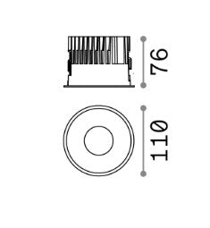 Lampa încastrata OFF FI 15w 3000k Ideal-Lux