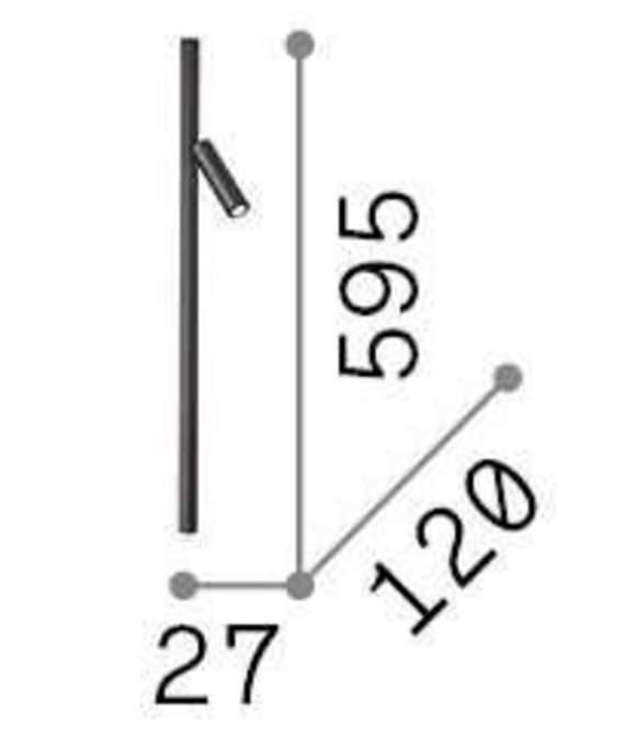 Aplica de perete SYNTESI AP LINEAR Ideal-Lux