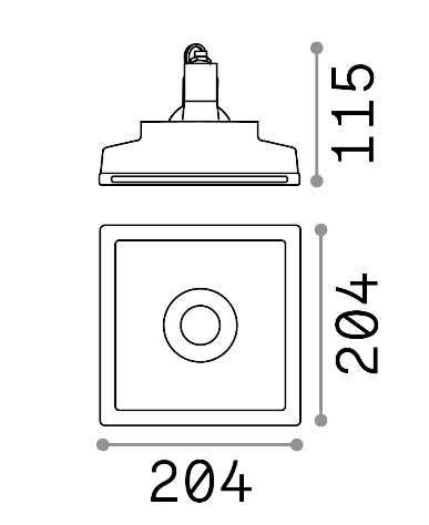 Lampa încastrata Zephyr fi D20 Ideal-Lux