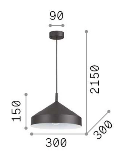 Lampa suspendata Yurta SP1 D30 Ideal-Lux