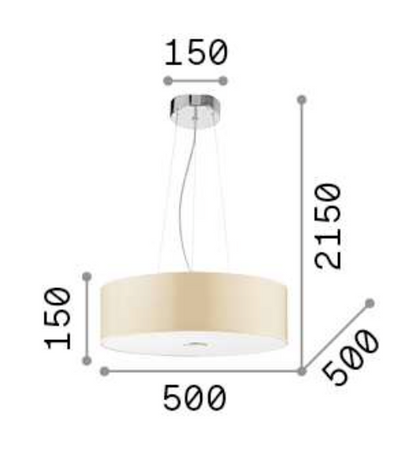 Lampa suspendata WOODY SP4 Ideal-Lux