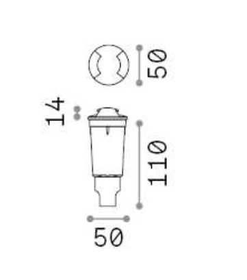 Spot incastrat de exterior WAY PT TWO SIDE Ideal-Lux