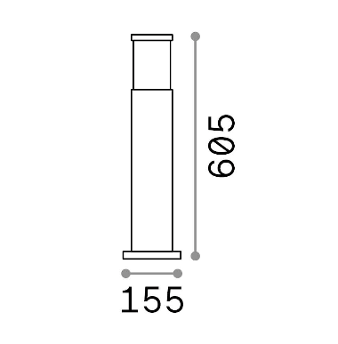 Outdoor | Floor lamps TRONCO PT1 H60 Ideal-Lux