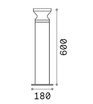 Outdoor | Floor lamps TORRE PT1 H 60 Ideal-Lux