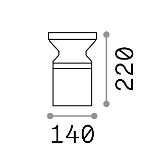 Outdoor | Floor lamps TORRE PT1 H 22 Ideal-Lux