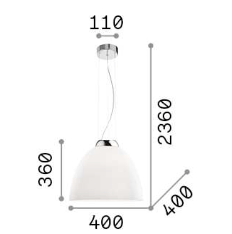 Lampa suspendata TOLOMEO SP1 Ideal-Lux