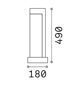 Outdoor | Floor lamps TITANO PT H49 Ideal-Lux