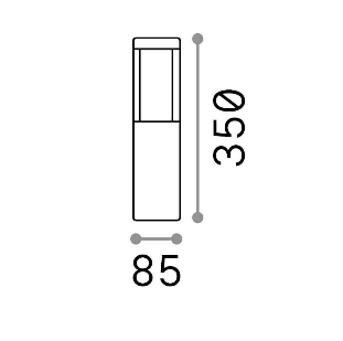 Bolard luminos TIFONE PT H35 Ideal-Lux