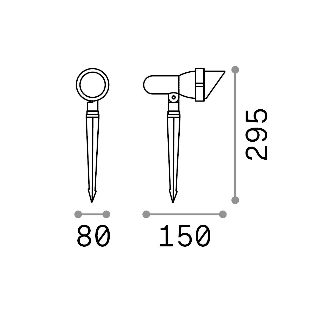 Outdoor | Spotlights TERRA PR1 SMALL Ideal-Lux