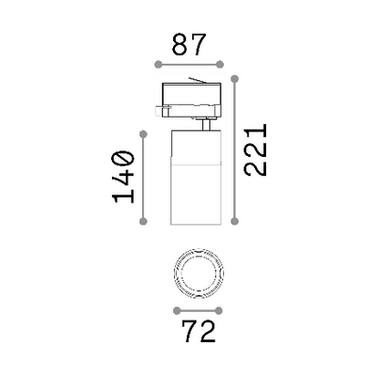 Technical | Spotlights and Tracks Quick 28w CRI90 on-off Ideal-Lux