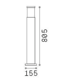 Bolard luminos TORRE PT1 H 80 Ideal-Lux