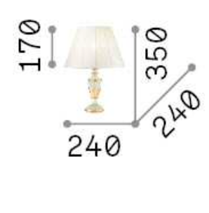 Lampă de masă FIRENZE TL1 Ideal-Lux