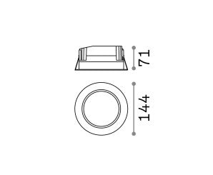 Lampa încastrata BASIC FI ACCENT 15W Ideal-Lux