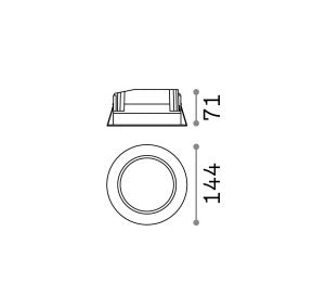 Lampa încastrata BASIC FI ACCENT 20W Ideal-Lux