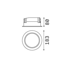 Lampa încastrata BASIC FI ACCENT 30W Ideal-Lux