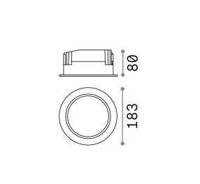 Lampa încastrata BASIC FI WIDE 30W Ideal-Lux