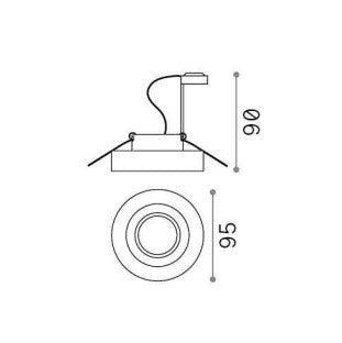 Lampa încastrata BLUES FI ROUND Ideal-Lux