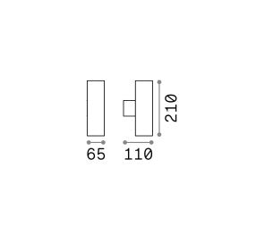 Aplica de perete GUN AP2 SMALL Ideal-Lux