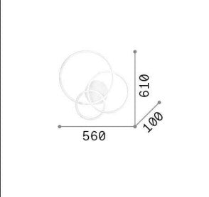 Plafoniera FRAME PL CERCHIO Ideal-Lux