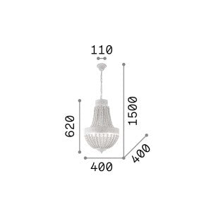 Lampa suspendata MONET SP5 Ideal-Lux