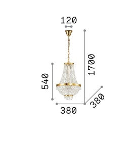 Lampă suspendată CAESAR SP6 Ideal-Lux