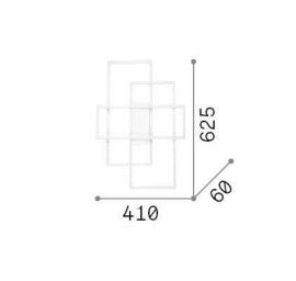 Plafoniera  FRAME PL RETTANGOLO Ideal-Lux