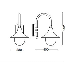 Aplica de perete CIMA AP1 Ideal-Lux