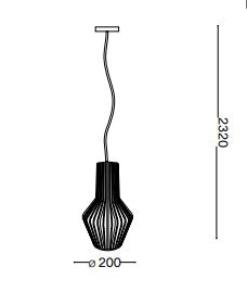 Lampă suspendată CITRUS-1 SP14 Ideal-Lux