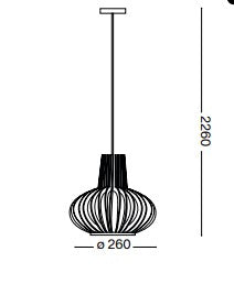 Lampă suspendată CITRUS-2 SP1 Ideal-Lux