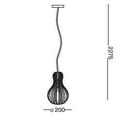 Lampă suspendată CITRUS-3 SP1 Ideal-Lux