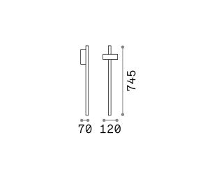 Bolard luminos HUB PT H074 Ideal-Lux