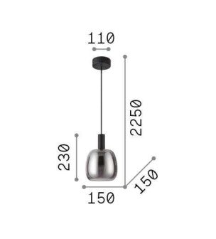 Lampă suspendată COCO-1 SP BIG Ideal-Lux