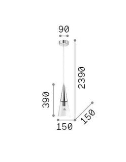 Lampă suspendată CONO SP1 Ideal-Lux