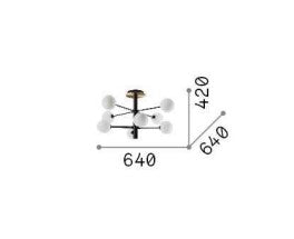 Plafoniera  COSMOPOLITAN PL8 Ideal-Lux