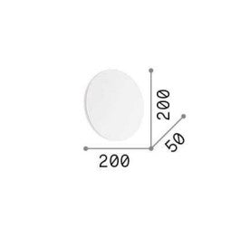 Aplica de perete COVER AP D20 ROUND Ideal-Lux