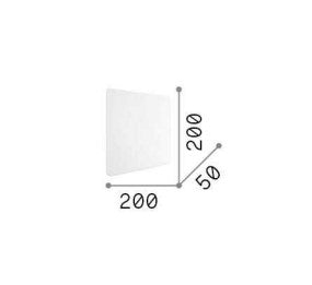 Aplica de perete COVER AP D20 SQUARE Ideal-Lux