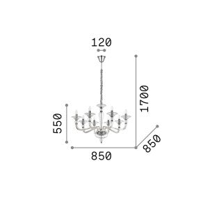 Lampa suspendata DANIELI SP8 Ideal-Lux