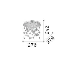 Plafoniera  NEVE PL5 CROMO Ideal-Lux