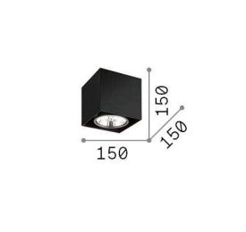 Plafoniera  MOOD PL1 D15 SQUARE Ideal-Lux