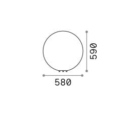 Bolard luminos DORIS PT1 Ideal-Lux