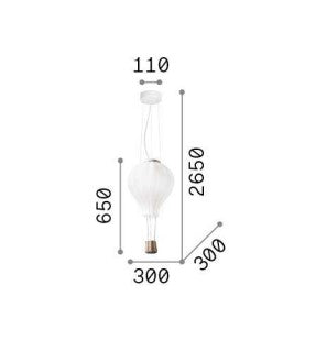 Lampă suspendată A-LINE SP1 Ideal-Lux