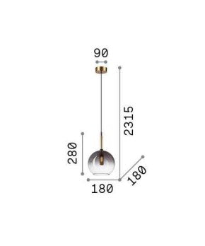 Lampa suspendata  EMPIRE SP1 SFERA Ideal-Lux