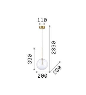 Lampa suspendata EQUINOXE SP1 D20 Ideal-Lux