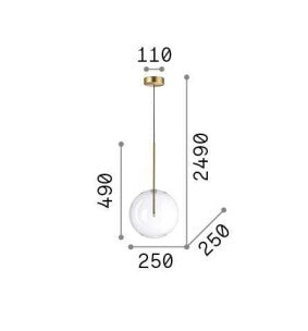 Lampa suspendata EQUINOXE SP1 D25 Ideal-Lux