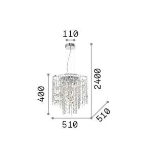 Lampa suspendata EVASIONE SP10 Ideal-Lux