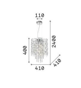 Lampa suspendata EVASIONE SP8 Ideal-Lux