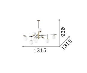 Plafoniera GOURMET PL9 Ideal-Lux