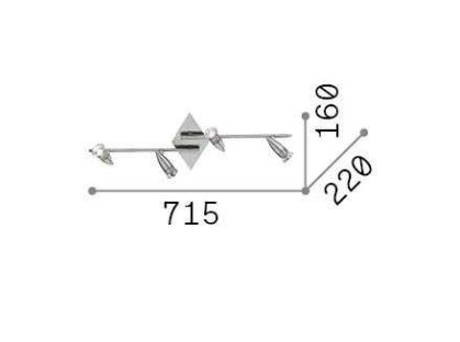 Aplica de perete Alfa PL4 Ideal-Lux