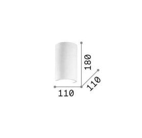 Aplica de perete FLASH GESSO AP1 ROUND Ideal-Lux